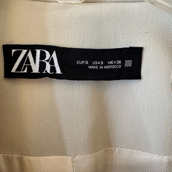 Zara Cream Single-Breasted Men's Blazer - Picture 2 of 5